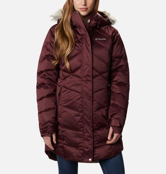 Columbia Lay D Down II Parkas Women Red USA (US665385)
